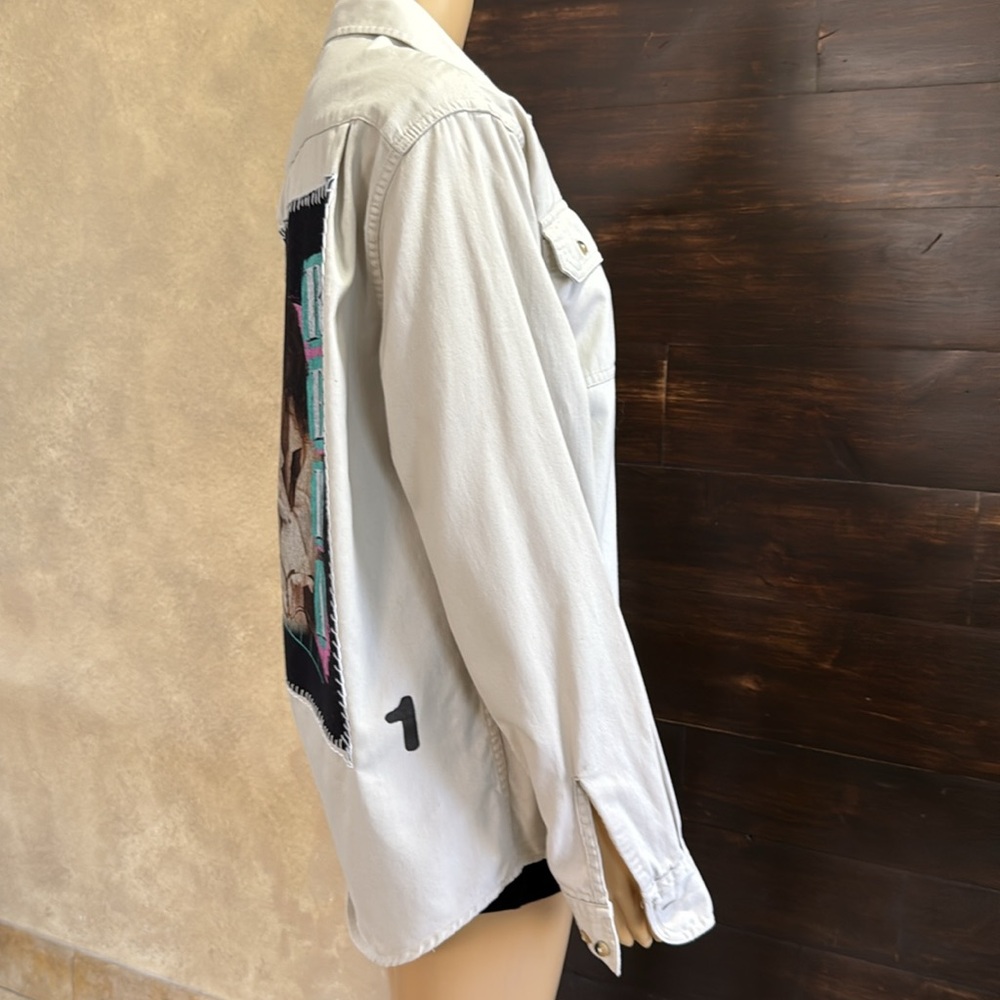 Upcycled Reba Shacket Small - Picture 3 of 7